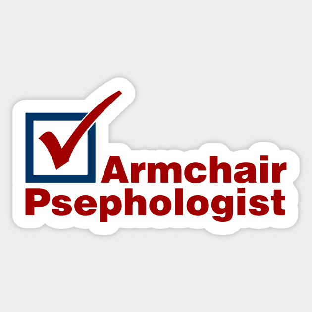 Armchair Psephologist Sticker by brkgnews